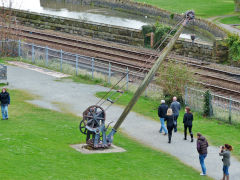 
Goods yard crane, Conway, April 2013